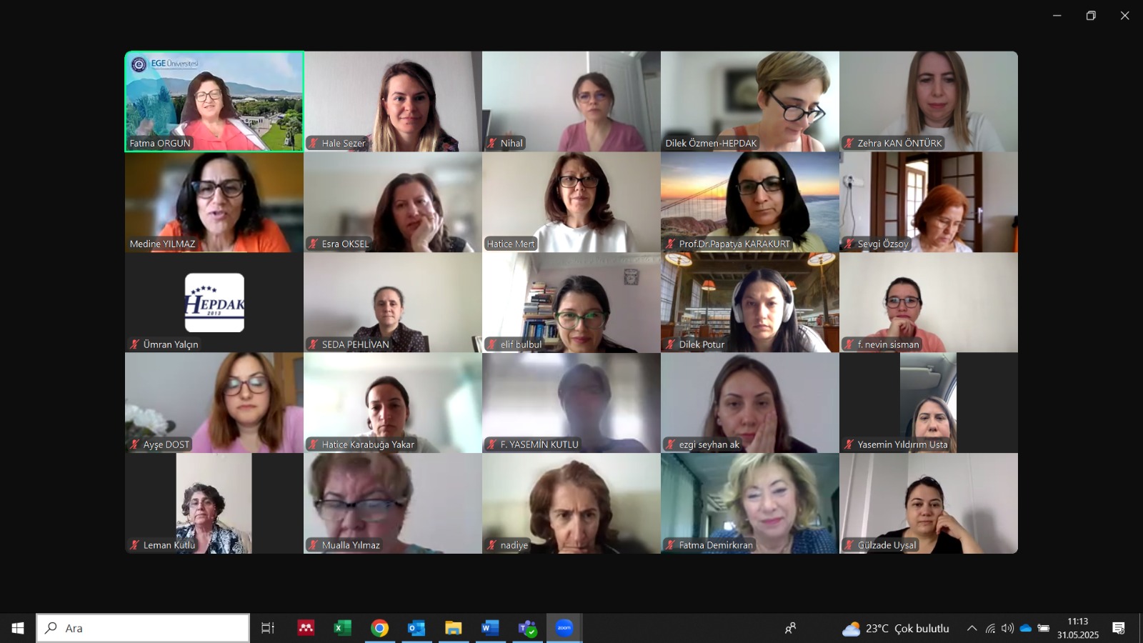 HEPDAK 2025 yılı Değerlendirici Eğitimi tamamlandı (29 Nisan/30-31 Mayıs 2025)