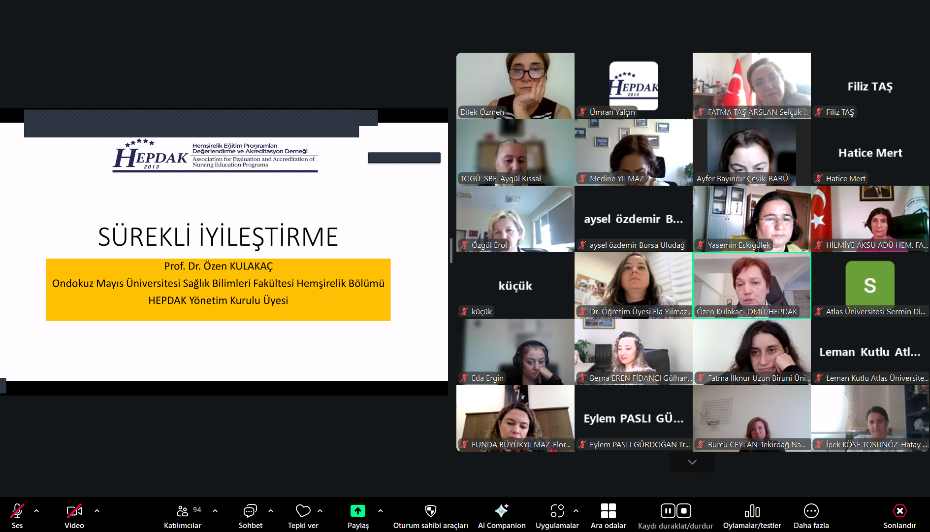 HEPDAK 13. Kurumlar için Eğitim Çalıştayı (06-07 Kasım 2025)